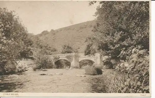 PC25122 Fingle Bridge. Nr. 11027. 1928