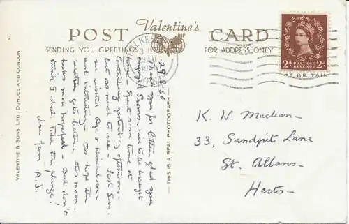 PC24568 Kathedrale von Canterbury aus der Luft. Valentinstag. RP. 1956