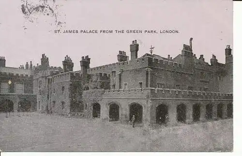 PC25392 St. James Palace aus dem Grünen Park. London. 1907