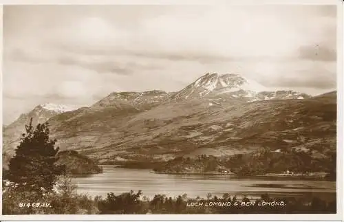 PC26607 Loch Lomond und Ben Lomond. Valentinstag. Nr. 81463. RP