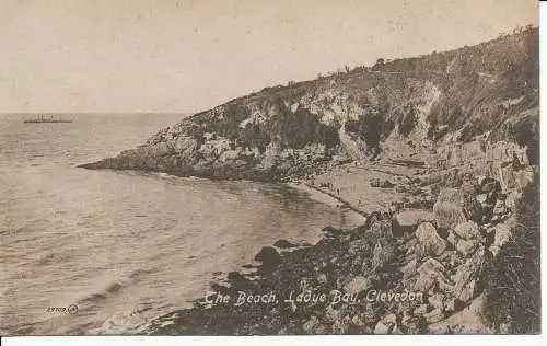 PC26732 The Beach. Ladye Bay. Clevedon. Valentinstag. Nr 29709. 1920