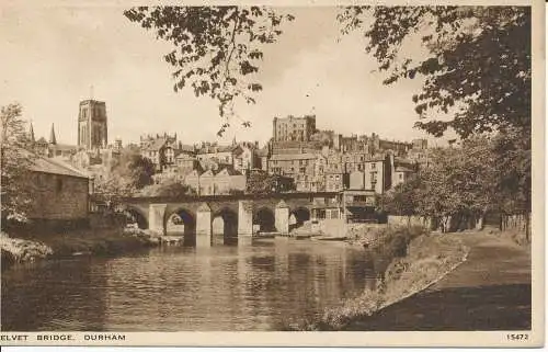 PC24657 Elvet Bridge. Durham. Lachs. Tiefdruck. Nr 15472