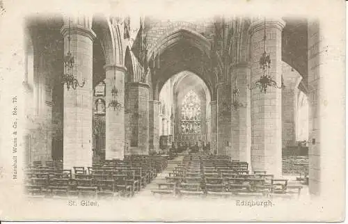 PC23703 St. Giles. Edinburgh. Marshall Wane. Nr. 73. 1904