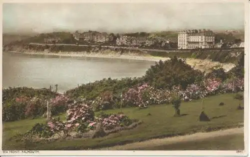 PC27943 Sea Front. Falmouth. Nr 18993. 1949