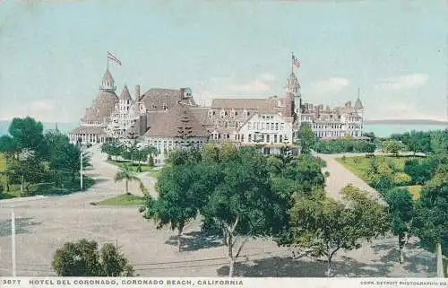 PC28516 Hotel del Coronado. Coronado Beach. Kalifornien. Detroit. Phostint