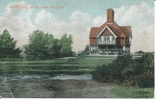 PC24021 Auf Shirley Hills in der Nähe von Croydon. Valentinstag. Nr 52282. 1908