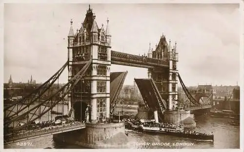 PC26153 Tower Bridge. London. Valentinstag. Nr. 43871. RP