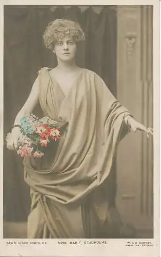 PC23724 Miss Marie Studholme. W. und D. Downey. Drehbar. Nr. 349 S. 1904