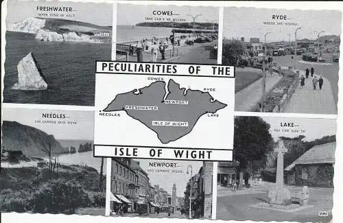 PC28546 Besonderheiten der Isle of Wight. Multi-View. 1962