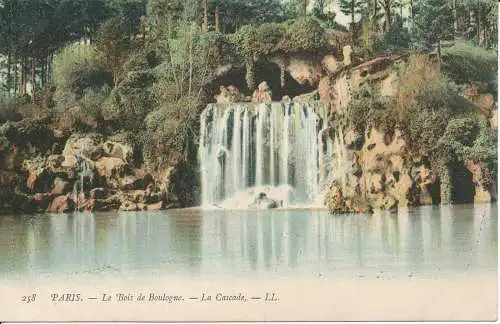 PC28271 Paris. Le Bois de Boulogne. Der Wasserfall. LL. Nr. 258