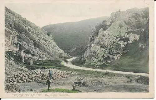 PC25569 Rock of Ages. Burrington Coombe. Pfau. Platin-Foto. 1906