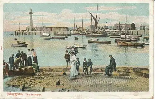 PC26641 Margate. Der Hafen. Autochrom. Pfau. Nr. 1422. 1904