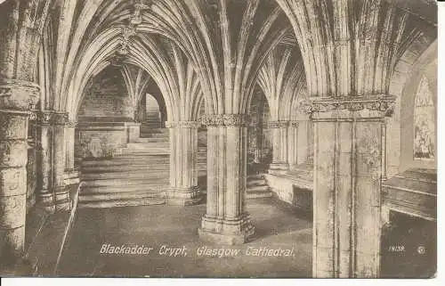 PC27864 Blackadder Crypt. Kathedrale von Glasgow. Valentinstag. Nr. 18139