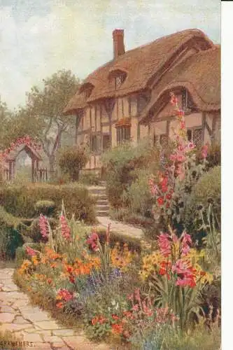 PC25309 Anne Hathaways Cottage. Stratford auf Avon. Lachs. Nr. 3914