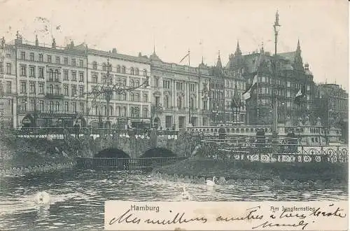 PC28362 Hamburg. Am Jungfernstieg. 1903