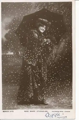 PC23571 Miss Marie Studholme. Davidson Bros. Glossyphoto. Nr. 1478. 1906