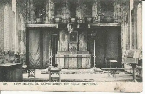 PC28517 Marienkapelle St. Bartholomäus der Große. Smithfield. Gordon Smith. Nr 244