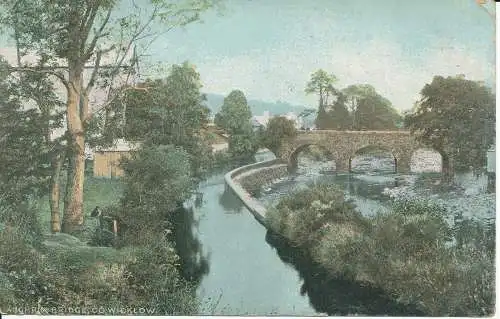 PC25184 Aughrim-Brücke. Co. Wicklow. Chass. L. Reis. 1908