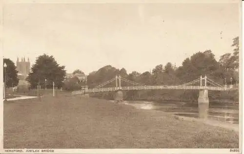 PC26856 von Hereford. Jubiläumsbrücke. Photochrom. Nr. 84895