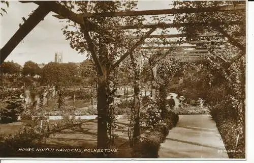 PC25279 Kings North Gardens. Folkestone. Valentinstag. Nr. 223830. RP. 1936