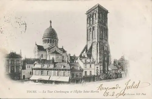 PC28267 Touren. Der Karlsturm und die Kirche St. Martin. Neurdein Brüder. Nein