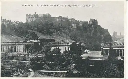 PC30461 National Galleries von Scotts Monument. Edinburgh. Dennis. 1937