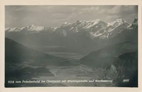 PC30247 Blick vom Patscherkofel ins Oberinntal mit Miemingerkette und Martinswan