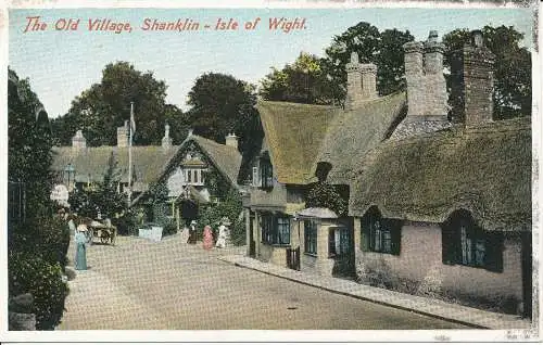 PC25914 Das alte Dorf. Shanklin. Isle of Wight. Das Ideal. Nr. 6328