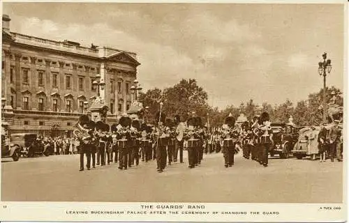 PC26394 The Guards Band. Verlassen des Buckingham Palace. Tuck. Nr. L3