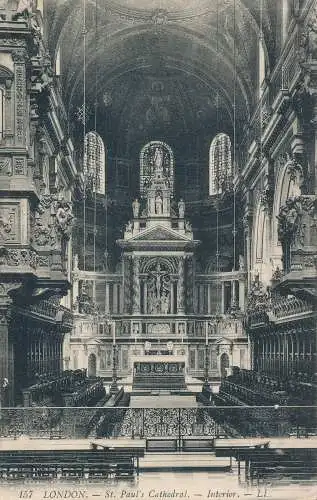 PC23826 London. St. Pauls Cathedral. Innenraum. LL. Nr 157. 1912