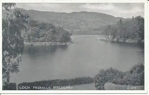 PC25439 Loch Faskally. Pitlochry. Weiß. Das Beste von allem. Nr. A.6771. 1956