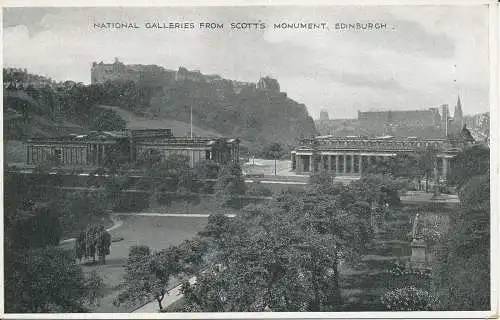 PC24650 National Galleries von Scotts Monument. Edinburgh. Dennis. Nr 33