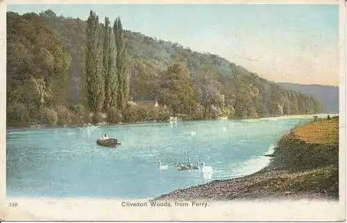 PC27734 Clivedon Woods von Ferry. Nr 549. 1911