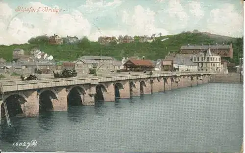 PC24854 Bideford Brücke. Valentinstag. Nr. 10027. 1909