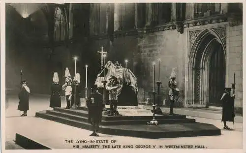 PC24964 Die Lüge im Zustand Seiner Majestät des verstorbenen Königs George V. in Westminster