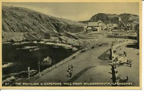 PC27949 Der Pavillon und der Capstone Hill aus Wildersmouth. Ilfracombe. Nr. 67. 194