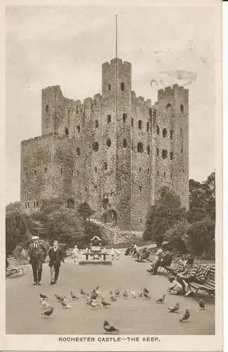 PC26000 Rochester Castle. Der Keep. Durch die Kamera. 1930