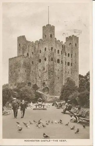 PC26000 Rochester Castle. The Keep. durch die Kamera. 1930