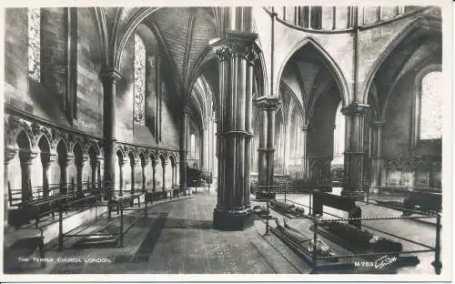 PC26514 The Temple Church. London. Walter Scott. Nr M 753. RP