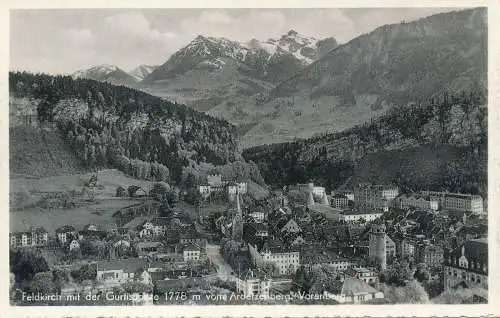 PC30378 Feldkirch mit der Gurtisspitze vom Ardetzenberg. Vorariberg. Schollhorn