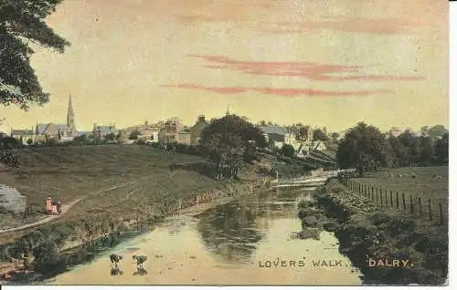 PC26730 Lovers Walk. Dalry. National. 1907