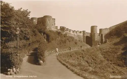 PC23588 Scarborough Castle. Judges Ltd. No 17745