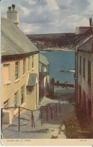 PC30656 Victory Hill. St. Mawes. Jarrold. Farbe Cotman. RP. 1953