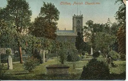 PC25784 Clifton. Pfarrkirche. M.J.R.B. Nr 2764. 1907