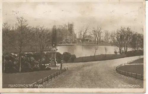 PC23563 Handsworth Park. Birmingham. Stadt. 1913