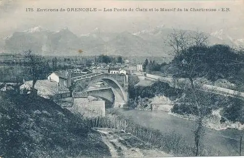 PC30414 Umgebung von Grenoble. Die Brücken von Claix und das Kartause-Massiv.