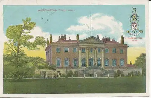 PC25383 Warrington Rathaus. 1906