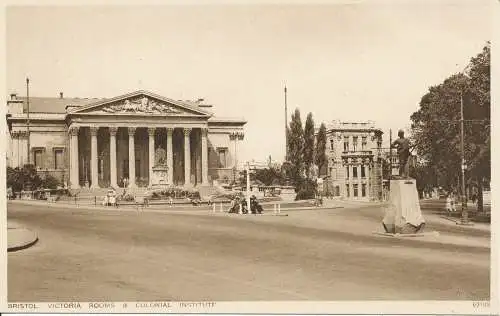 PC26504 Bristol. Victoria Rooms und Colonial Institute. Photochrom. Nr 69109