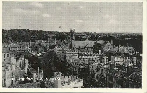 PC26451 The High from St. Marys. Oxford. T.V.A.P. No 1037. 1957