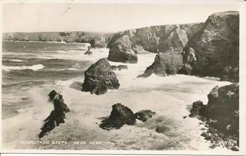 PC26305 Bedruthan Steps. In der Nähe von Newquay. Valentinstag. Nr K.4078. RP. 1957